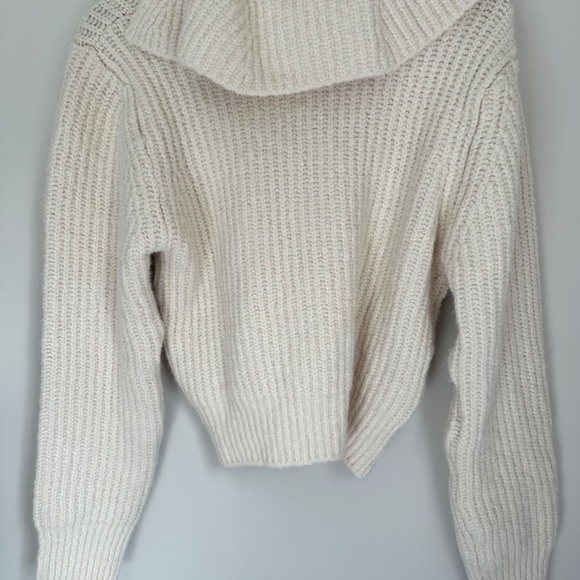 MANGO Teen Cream Collared Sweater — Size Large - Picture 3 of 5